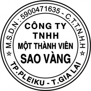 Khắc dấu công ty - Khắc Chữ VIETLINK GIA LAI - Công Ty TNHH MTV TM DV Và SX Kết Nối Việt Gia Lai